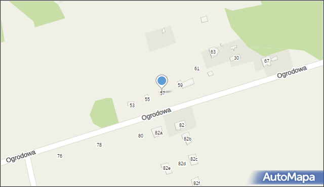 Sierzchów, Ogrodowa, 57, mapa Sierzchów