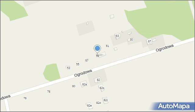 Sierzchów, Ogrodowa, 59, mapa Sierzchów