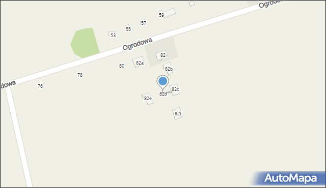 Sierzchów, Ogrodowa, 82d, mapa Sierzchów