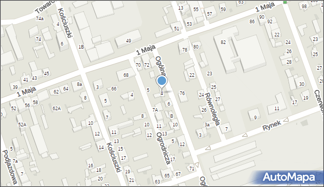 Skarżysko-Kamienna, Ogólna, 4, mapa Skarżysko-Kamienna