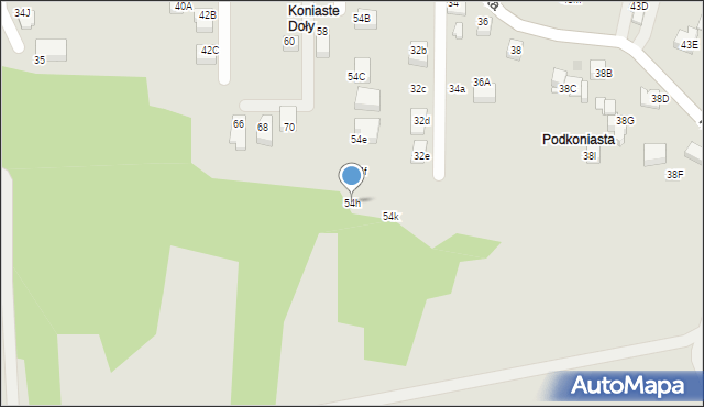 Skawina, Ogrody, 54h, mapa Skawina