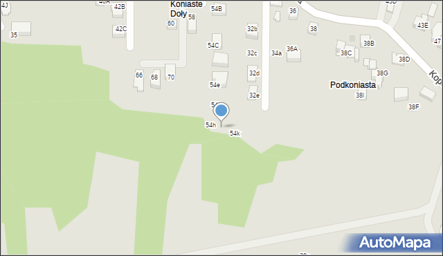 Skawina, Ogrody, 54j, mapa Skawina