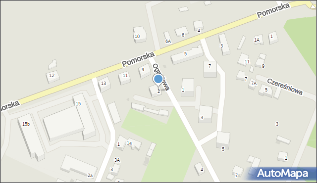 Skórcz, Ogrodowa, 2, mapa Skórcz