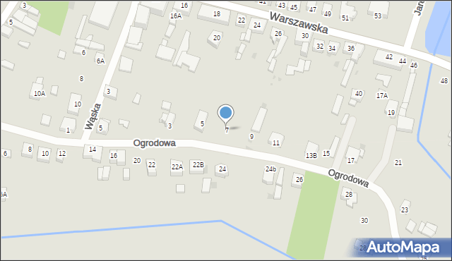 Słupca, Ogrodowa, 7, mapa Słupca