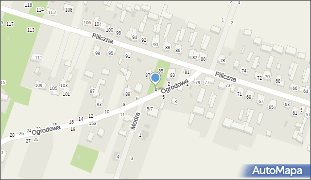 Smardzewice, Ogrodowa, 4, mapa Smardzewice