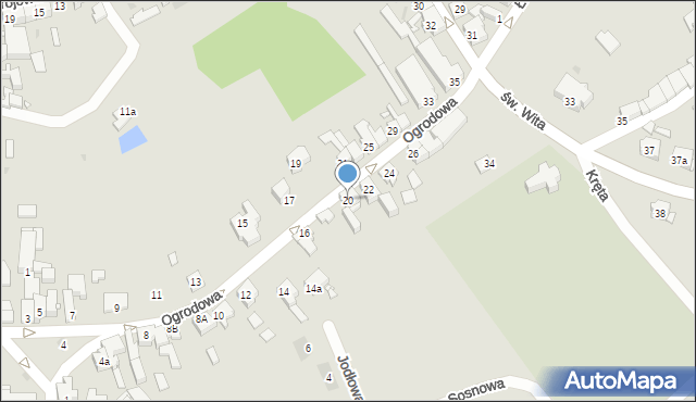Śmigiel, Ogrodowa, 20, mapa Śmigiel