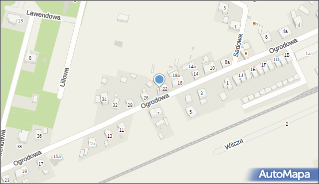 Smolec, Ogrodowa, 24, mapa Smolec