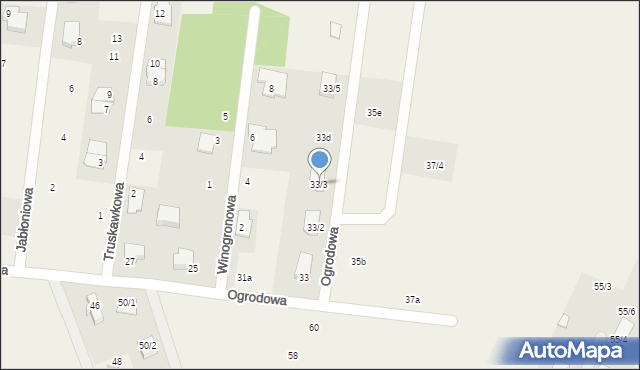 Sobolewo, Ogrodowa, 33/3, mapa Sobolewo