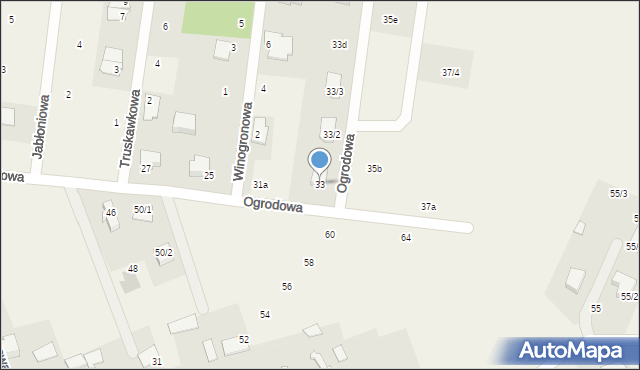 Sobolewo, Ogrodowa, 33, mapa Sobolewo