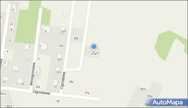 Sobolewo, Ogrodowa, 37/4, mapa Sobolewo