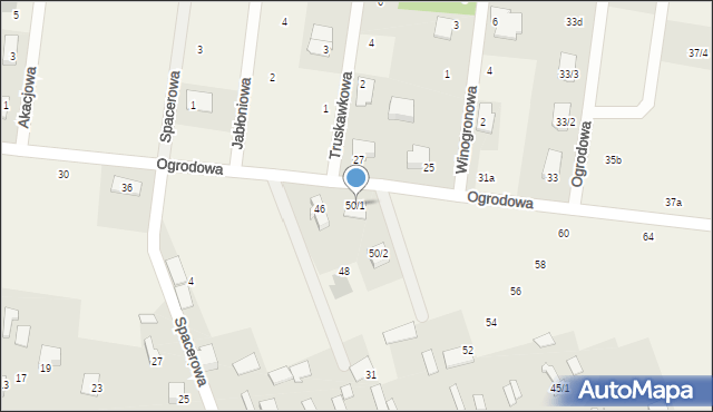 Sobolewo, Ogrodowa, 50/1, mapa Sobolewo