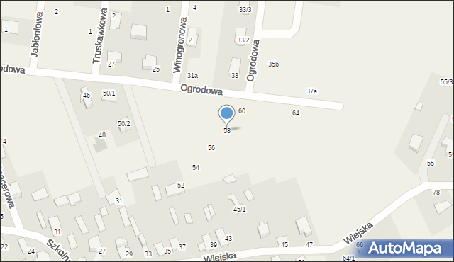 Sobolewo, Ogrodowa, 58, mapa Sobolewo