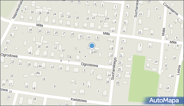 Sochocin, Ogrodowa, 2, mapa Sochocin