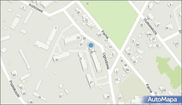 Śrem, Ogrodowa, 29, mapa Śrem