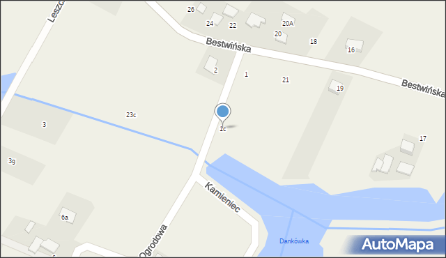 Stara Wieś, Ogrodowa, 1c, mapa Stara Wieś