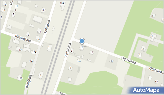 Stare Bosewo, Ogrodowa, 2, mapa Stare Bosewo