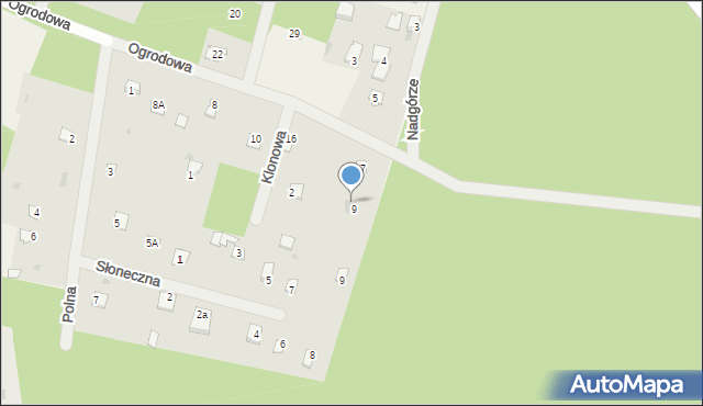 Stare Bosewo, Ogrodowa, 20, mapa Stare Bosewo