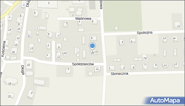 Starzyno, Ogrodowa, 10, mapa Starzyno