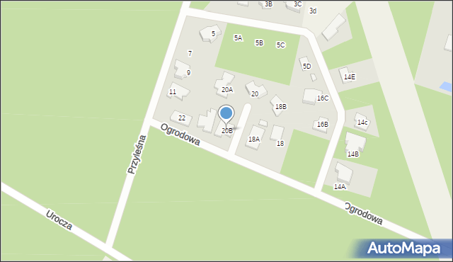 Stefanowo, Ogrodowa, 20B, mapa Stefanowo