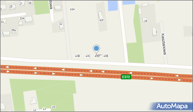 Sulbiny, Ogrodowa, 43D, mapa Sulbiny