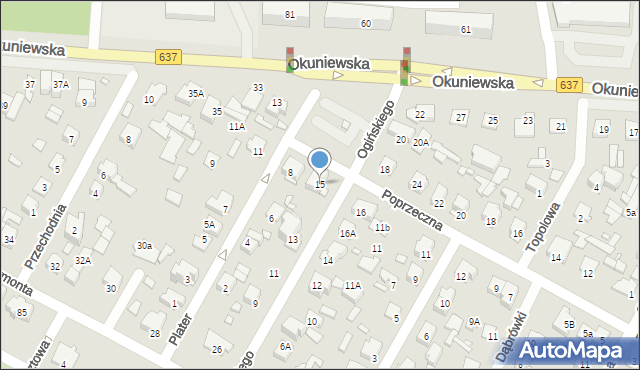Sulejówek, Ogińskiego Michała Kleofasa, 15, mapa Sulejówek