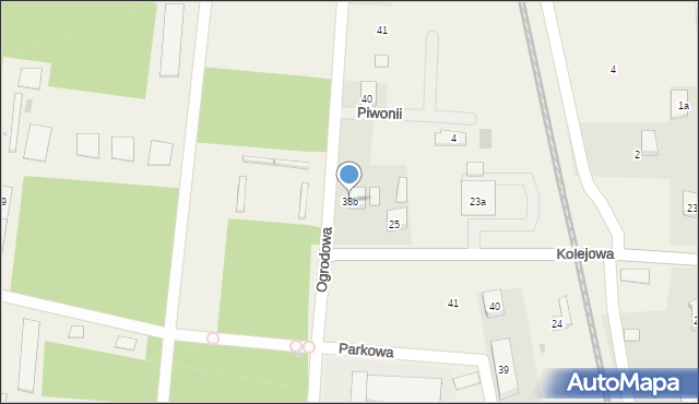 Sułkowice, Ogrodowa, 38b, mapa Sułkowice