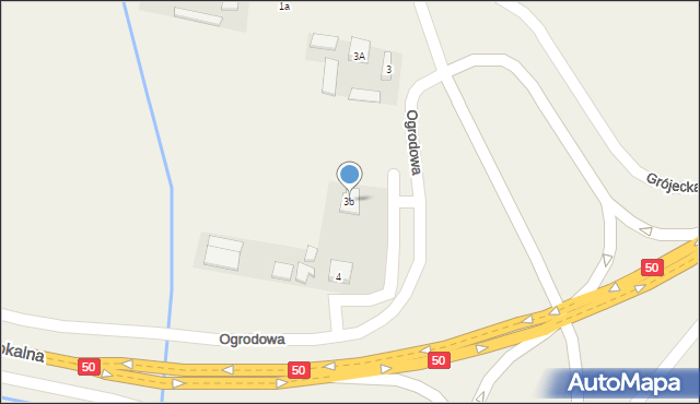 Sułkowice, Ogrodowa, 3b, mapa Sułkowice