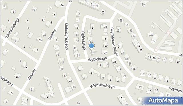 Świecie, Ogińskiego Michała Kleofasa, 9, mapa Świecie