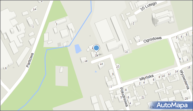 Świecie, Ogrodowa, 1a, mapa Świecie