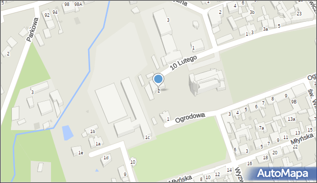 Świecie, Ogrodowa, 2, mapa Świecie