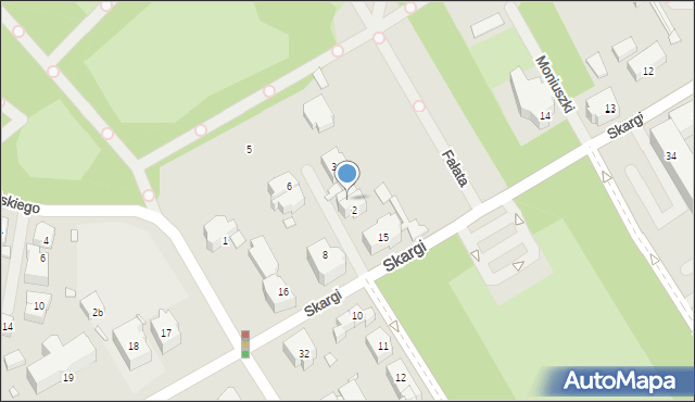 Szczecin, Ogińskiego Michała Kleofasa, 2a, mapa Szczecina