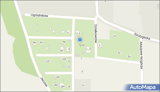 Szczyglice, Ogrodników, 5, mapa Szczyglice