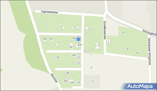 Szczyglice, Ogrodników, 8, mapa Szczyglice