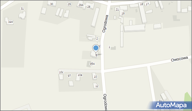 Szydłowo, Ogrodowa, 6, mapa Szydłowo