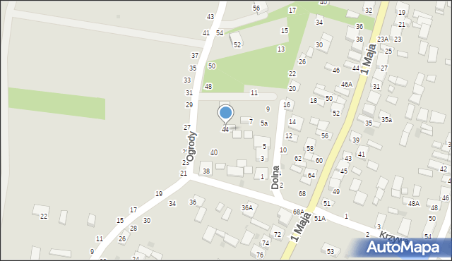 Tarnogród, Ogrody, 44, mapa Tarnogród