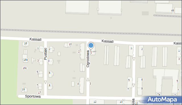 Tarnów, Ogrodowa, 1, mapa Tarnów