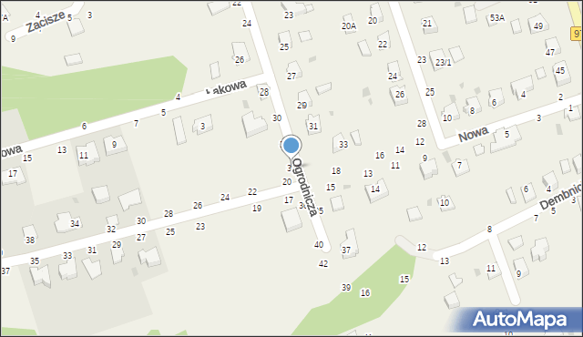 Tarnowiec, Ogrodnicza, 34, mapa Tarnowiec