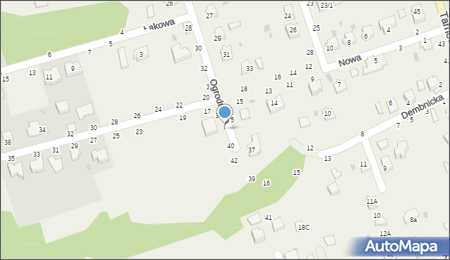 Tarnowiec, Ogrodnicza, 38, mapa Tarnowiec