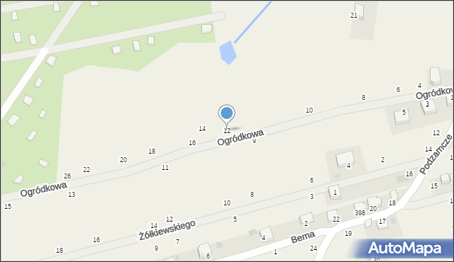 Tenczynek, Ogródkowa, 12, mapa Tenczynek