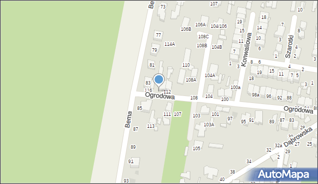 Tomaszów Mazowiecki, Ogrodowa, 114, mapa Tomaszów Mazowiecki