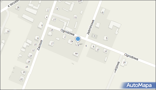 Troszyn, Ogrodowa, 4, mapa Troszyn