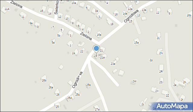 Trzebinia, Ogrodowa, 23, mapa Trzebinia