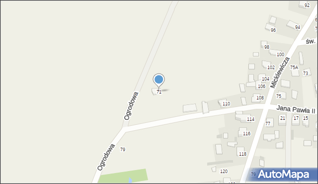 Tuczempy, Ogrodowa, 71, mapa Tuczempy