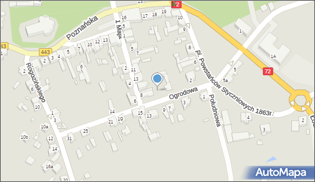 Tuliszków, Ogrodowa, 6, mapa Tuliszków