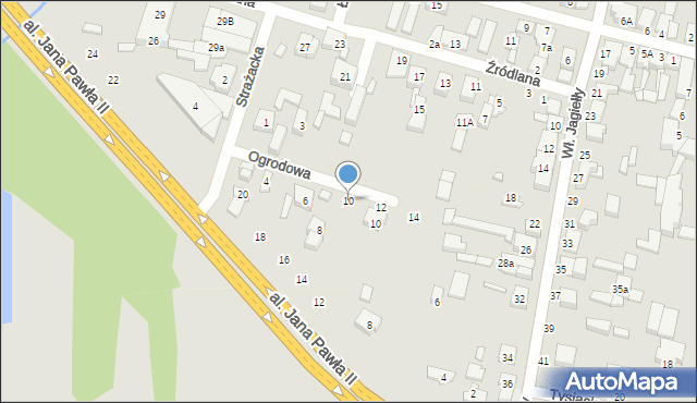 Tuszyn, Ogrodowa, 10, mapa Tuszyn