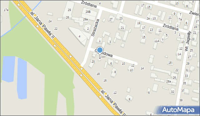 Tuszyn, Ogrodowa, 4, mapa Tuszyn