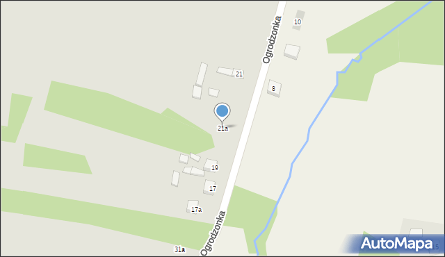 Tuszyn, Ogrodzonka, 21a, mapa Tuszyn