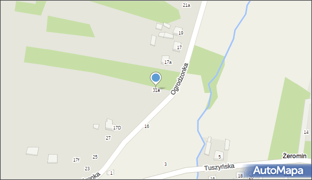 Tuszyn, Ogrodzonka, 31a, mapa Tuszyn