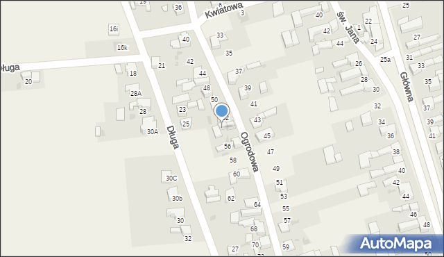 Tworków, Ogrodowa, 54, mapa Tworków