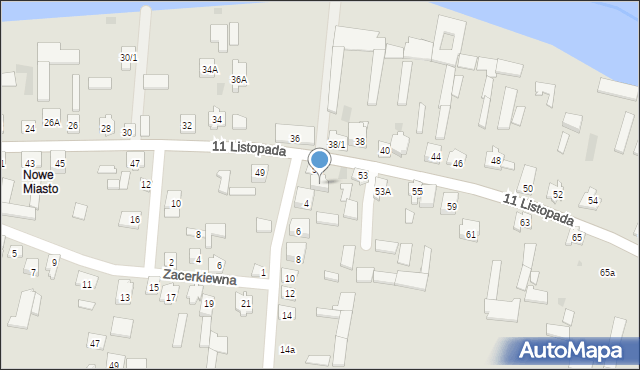 Tykocin, Ogrodowa, 2, mapa Tykocin